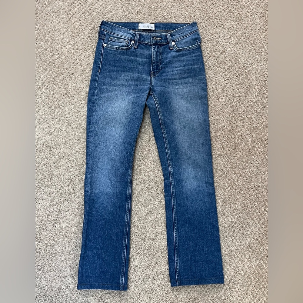 Mango Straight Leg Jeans Women’s Size 4 Medium Wash